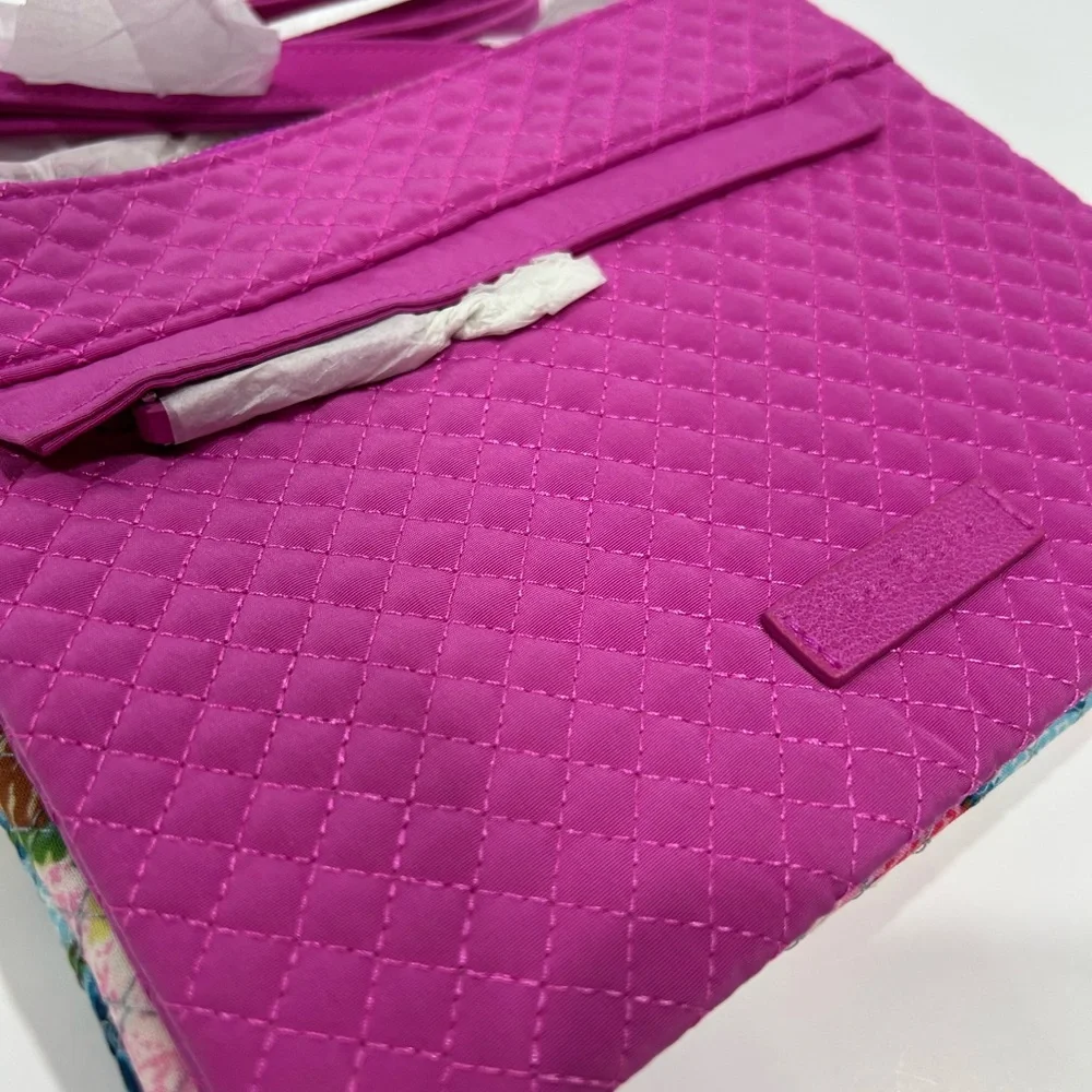 Vera Bradley Bright Pink “Superbloom” Crossbody Multiple use Two-piece NEW RFID